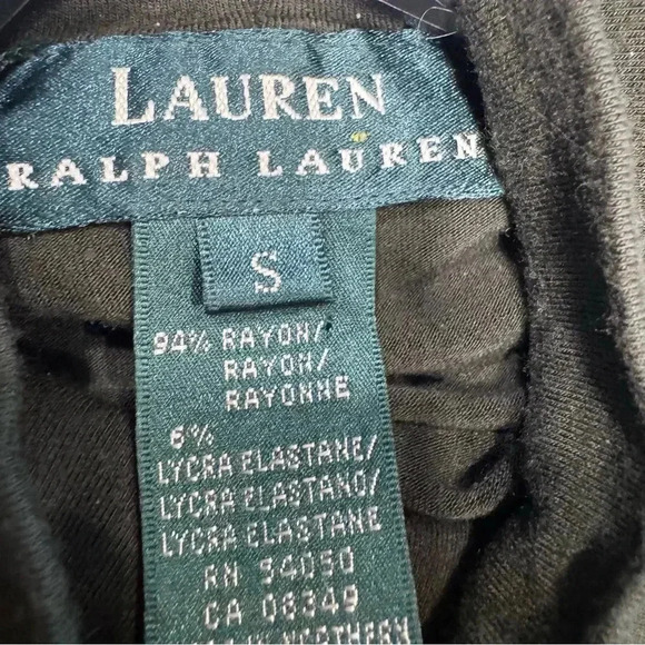 Ralph Lauren Women’s Turtleneck Short Sleeve Sweater Dark Green Size Small - Picture 5 of 7
